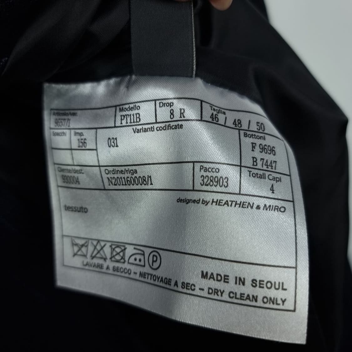 [빈티지] 스트라이프 싱글 롱 코트 M19859 상품이미지8