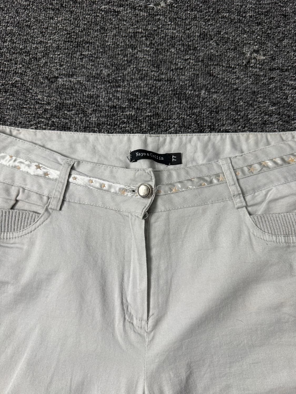 빈티지 스타 카프리 팬츠 상품이미지3