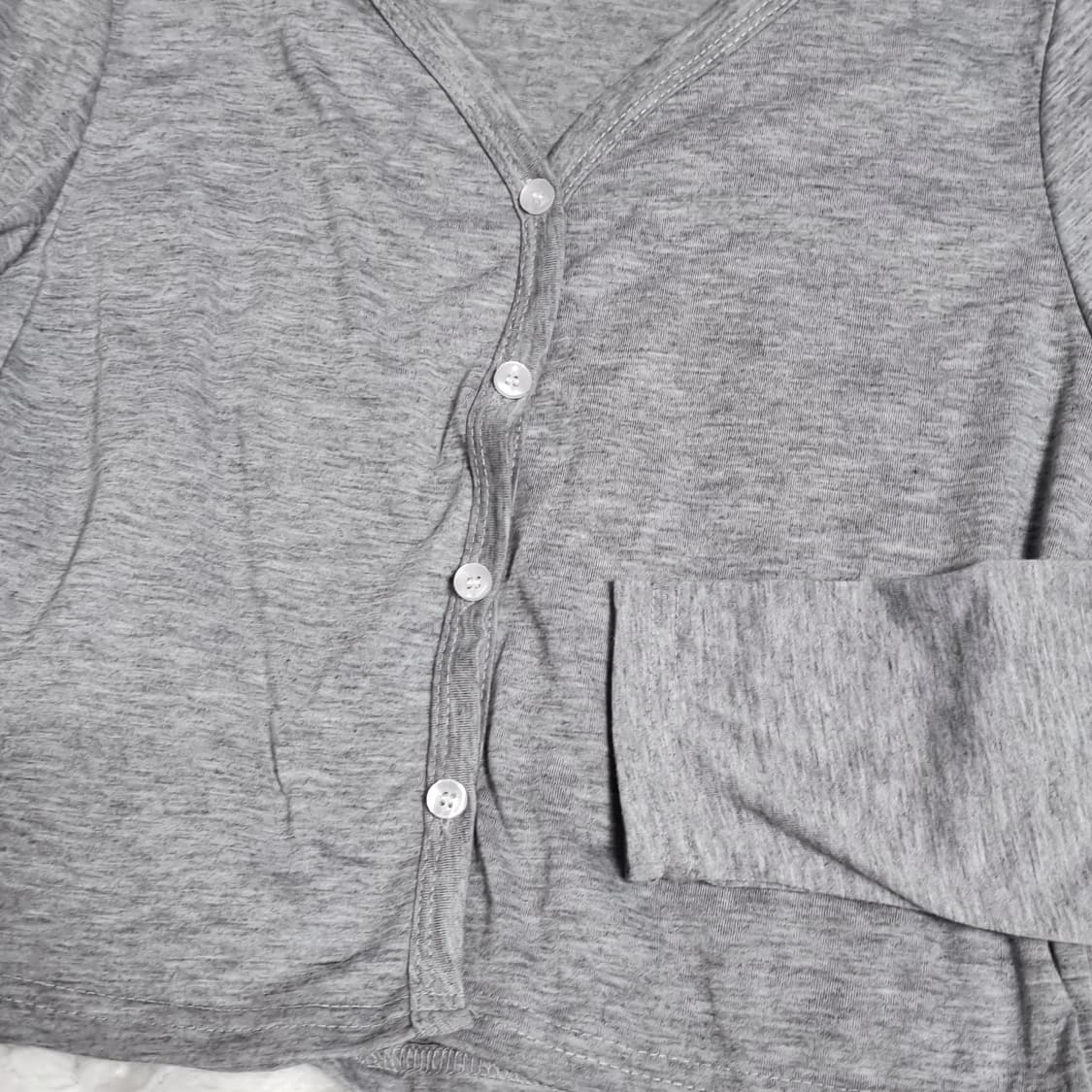 [새상품] 그레이 회색 크롭 가디건  상품이미지7