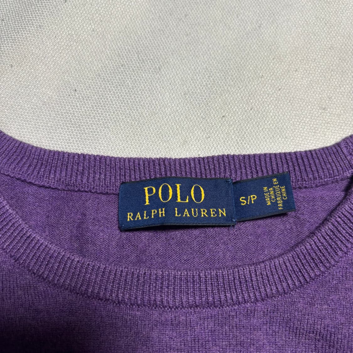 S 폴로랄프로렌 퍼플 캐시미어 니트 상품이미지4