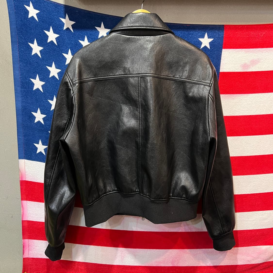 크롭 레더자켓 블랙 상품이미지2