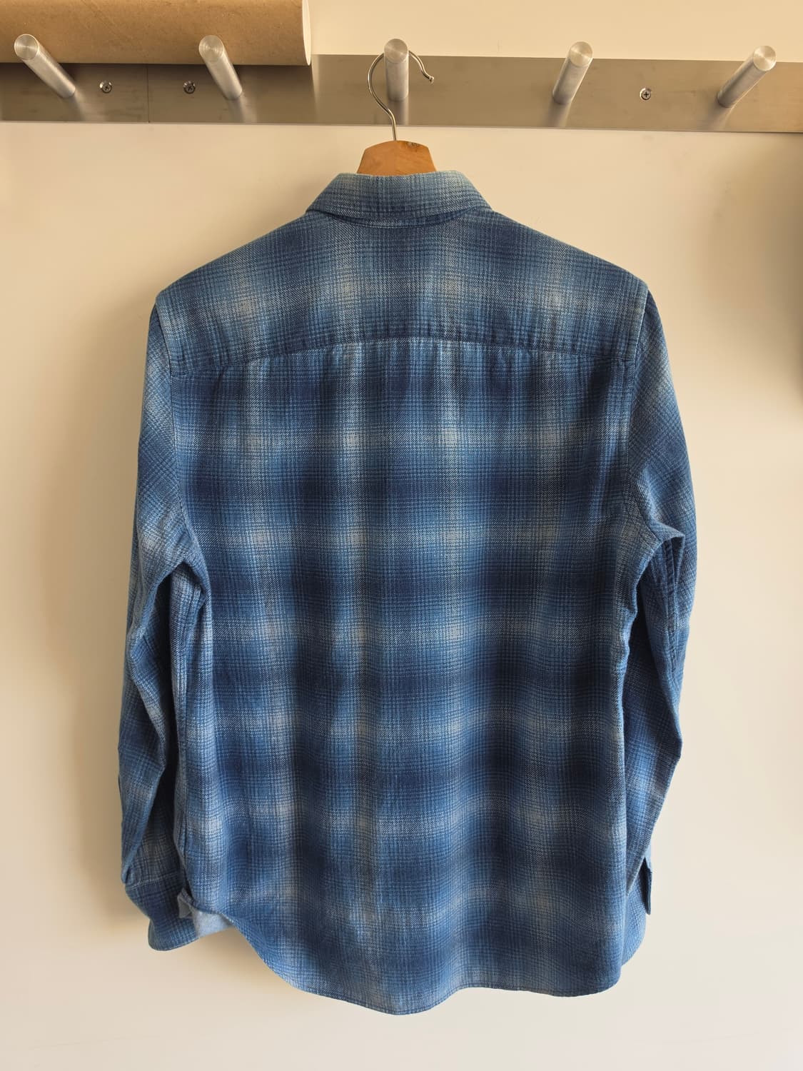 블루 블루 재팬 옴브레 체크 셔츠 상품이미지2