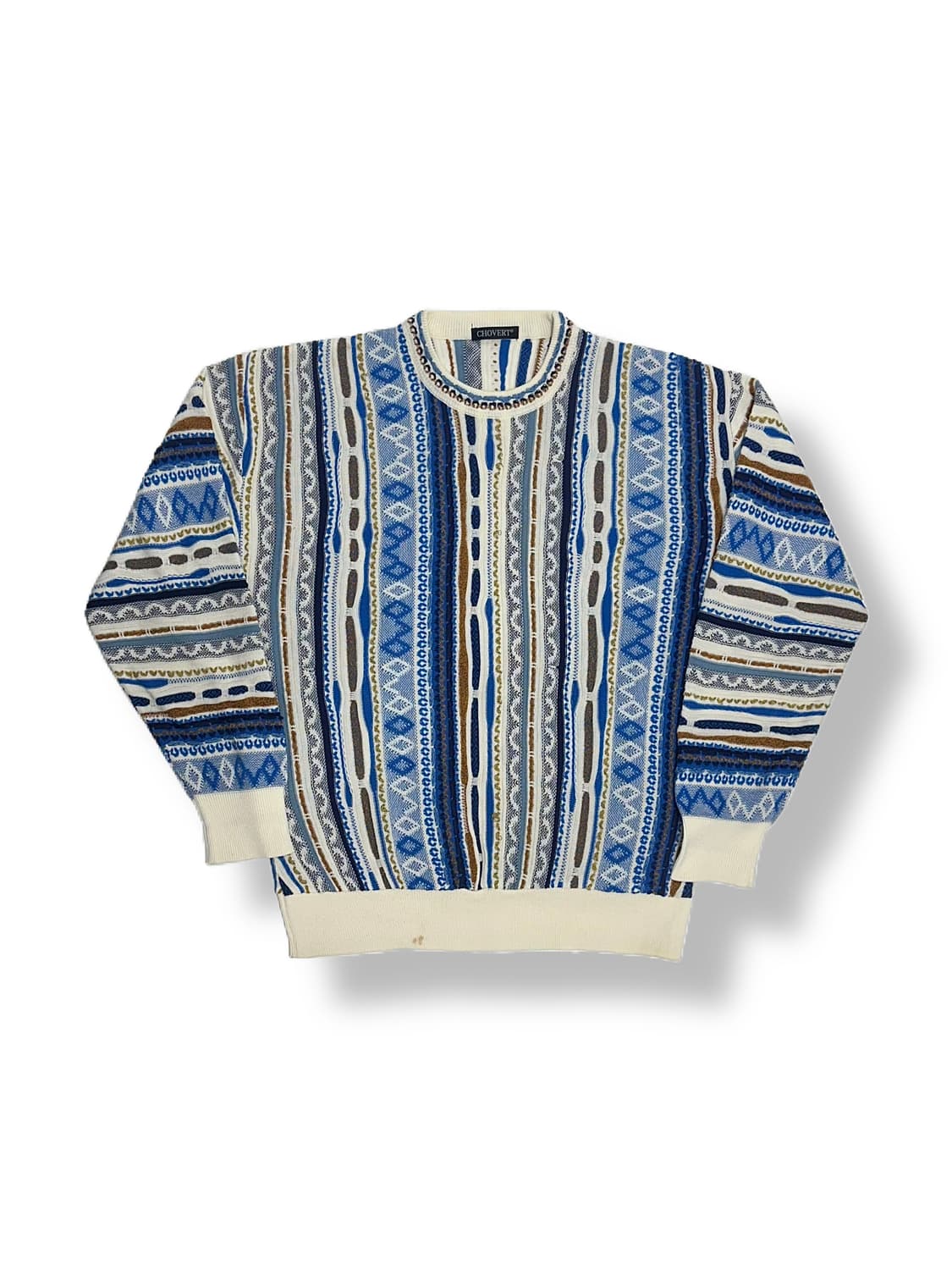 CHOVERT 빈티지 3D 케이블 니트 상품이미지3