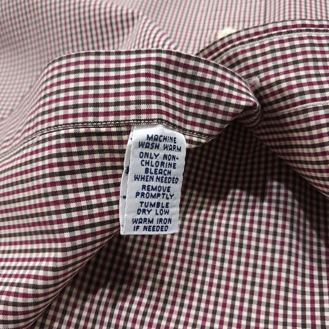CL856 S 폴로 90s 홍콩판 레드그린 마이크로체크 셔츠 남방 상품이미지5