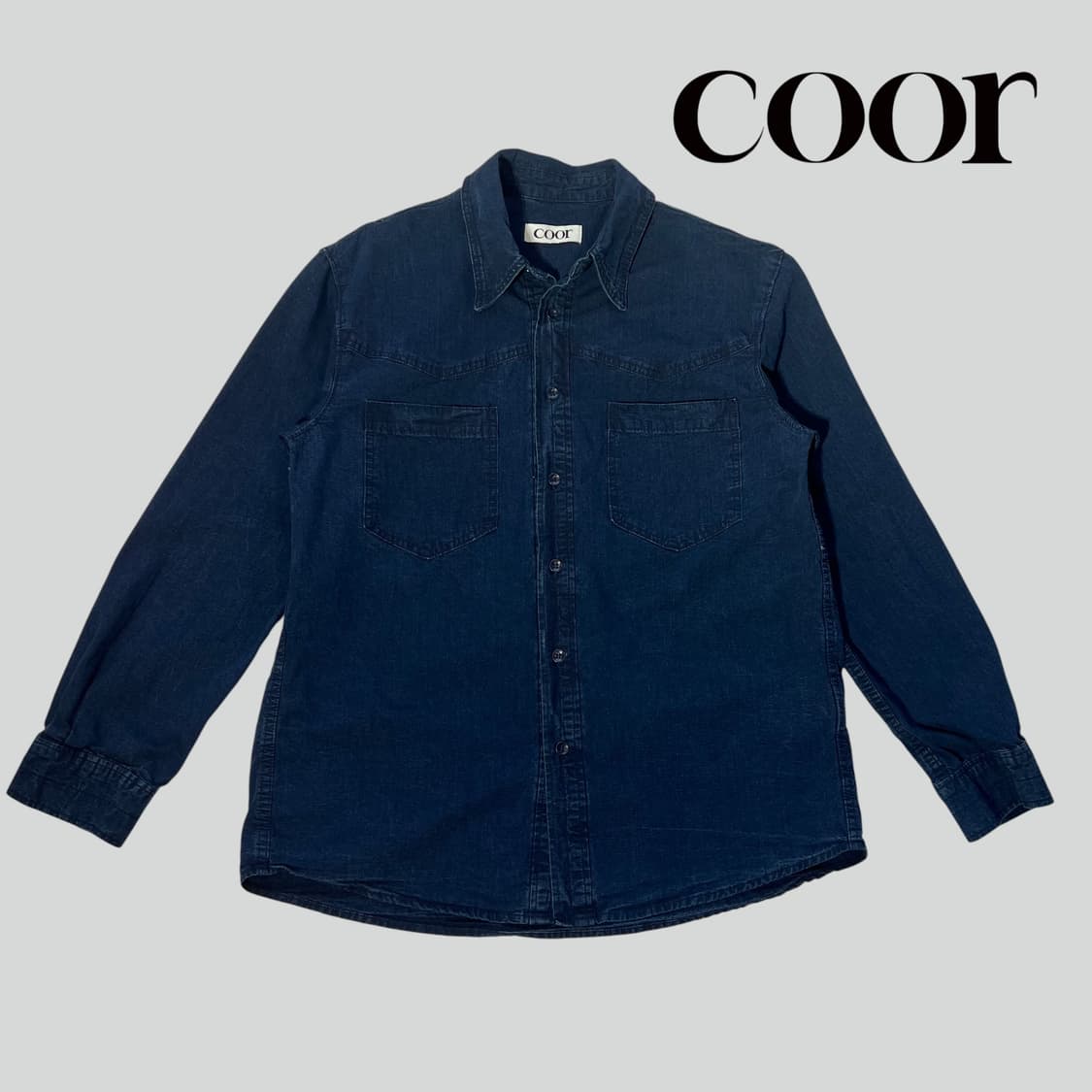 [S]쿠어 웨스턴 데님 셔츠 coor denim shirt 상품이미지1