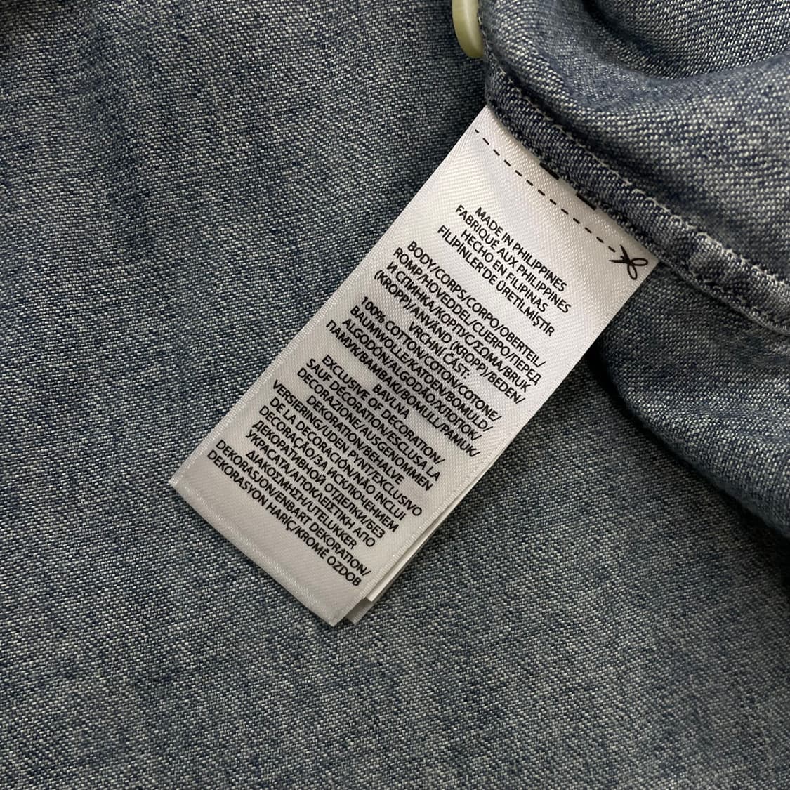 폴로 랄프로렌 포니 로고 클래식핏 샴브레이 데님 셔츠 상품이미지4