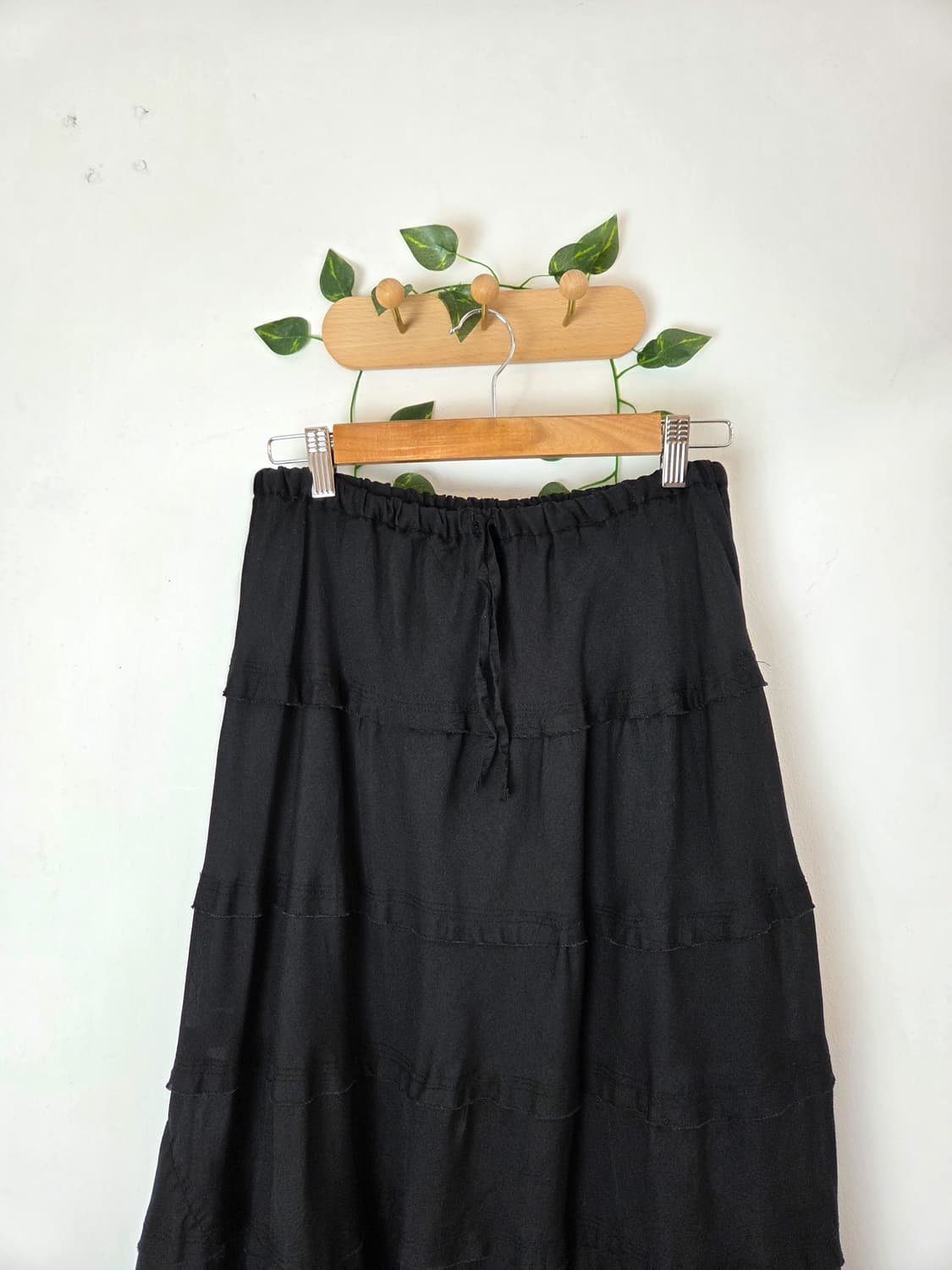 블랙 캉캉 롱스커트 상품이미지2