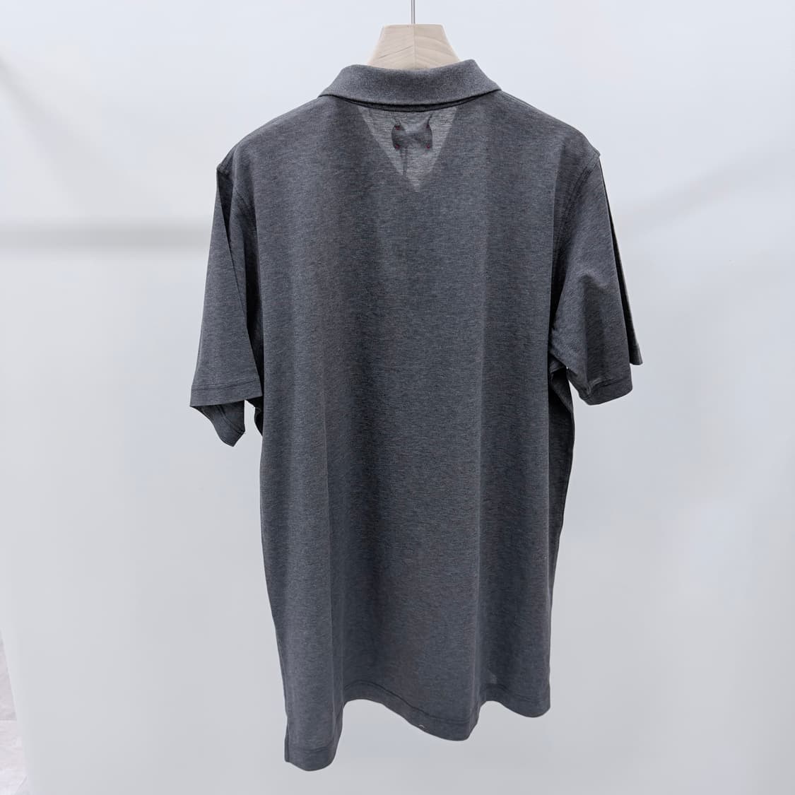 [미사용/2XL] 키톤 하프 반집업 반팔 카라티 그레이 상품이미지4
