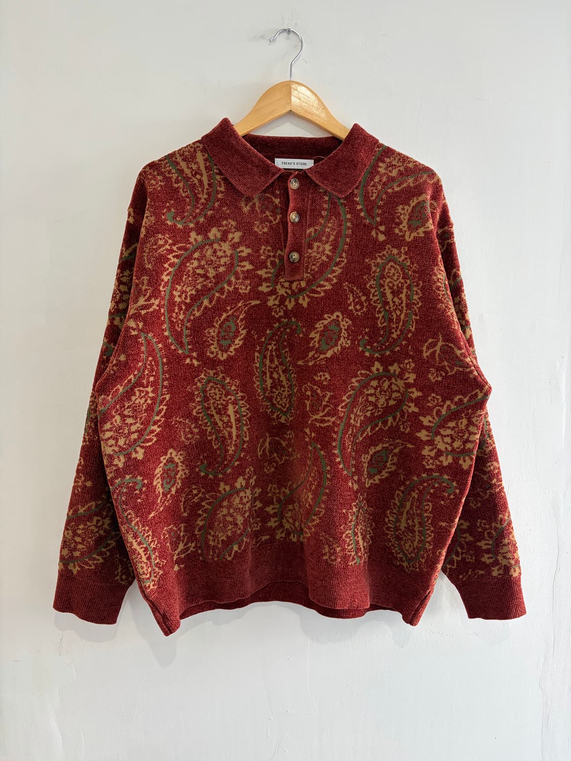 프릭스 스토어 페이즐리 니트 크루넥 상품이미지1