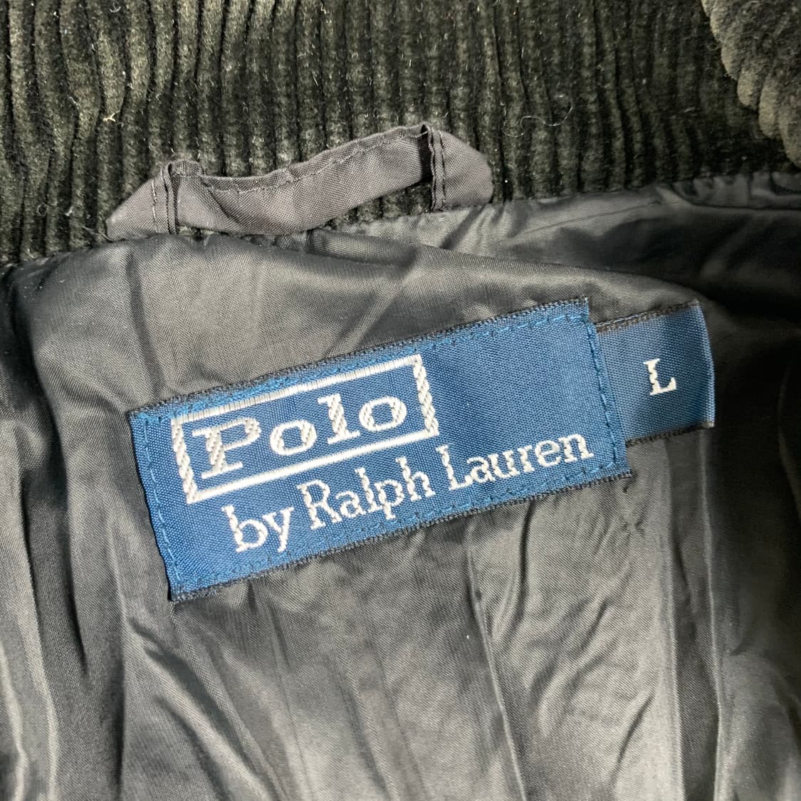 폴로 랄프로렌 코듀로이배색 블랙 퀼팅 자켓 상품이미지5