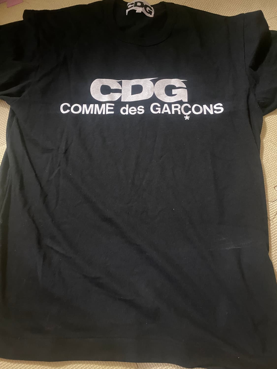 cdg 로고 티셔츠 블랙 M 상품이미지1