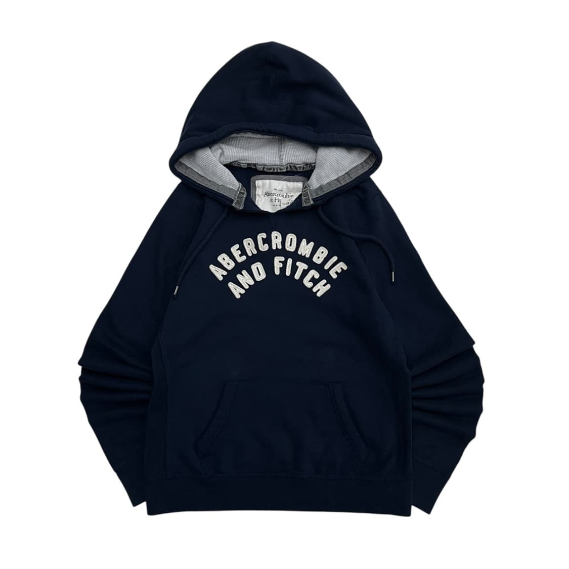 리스트 아베크롬비 센터로고 네이비 후드 L 상품이미지2