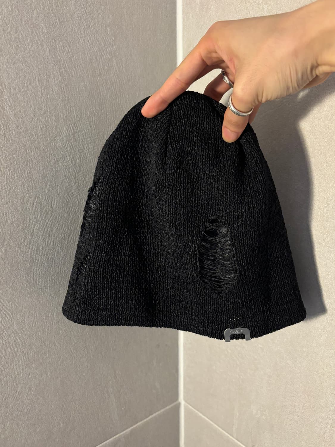 Ca4la 페이퍼 패브릭 그런지 비니 상품이미지1