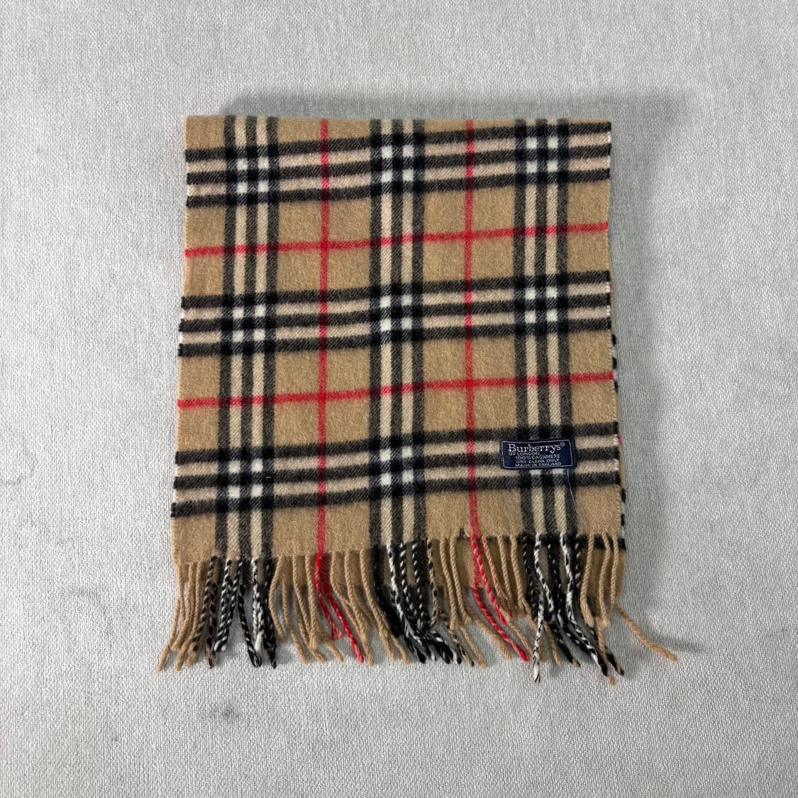 버버리 노바체크 캐시미어 베이지 머플러 상품이미지2