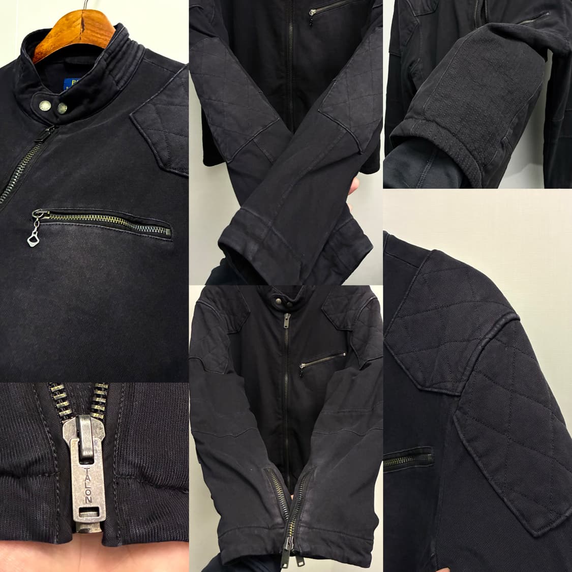 (L/103)POLO 폴로랄프로렌 코튼 싱글라이더 바이커 자켓 상품이미지6