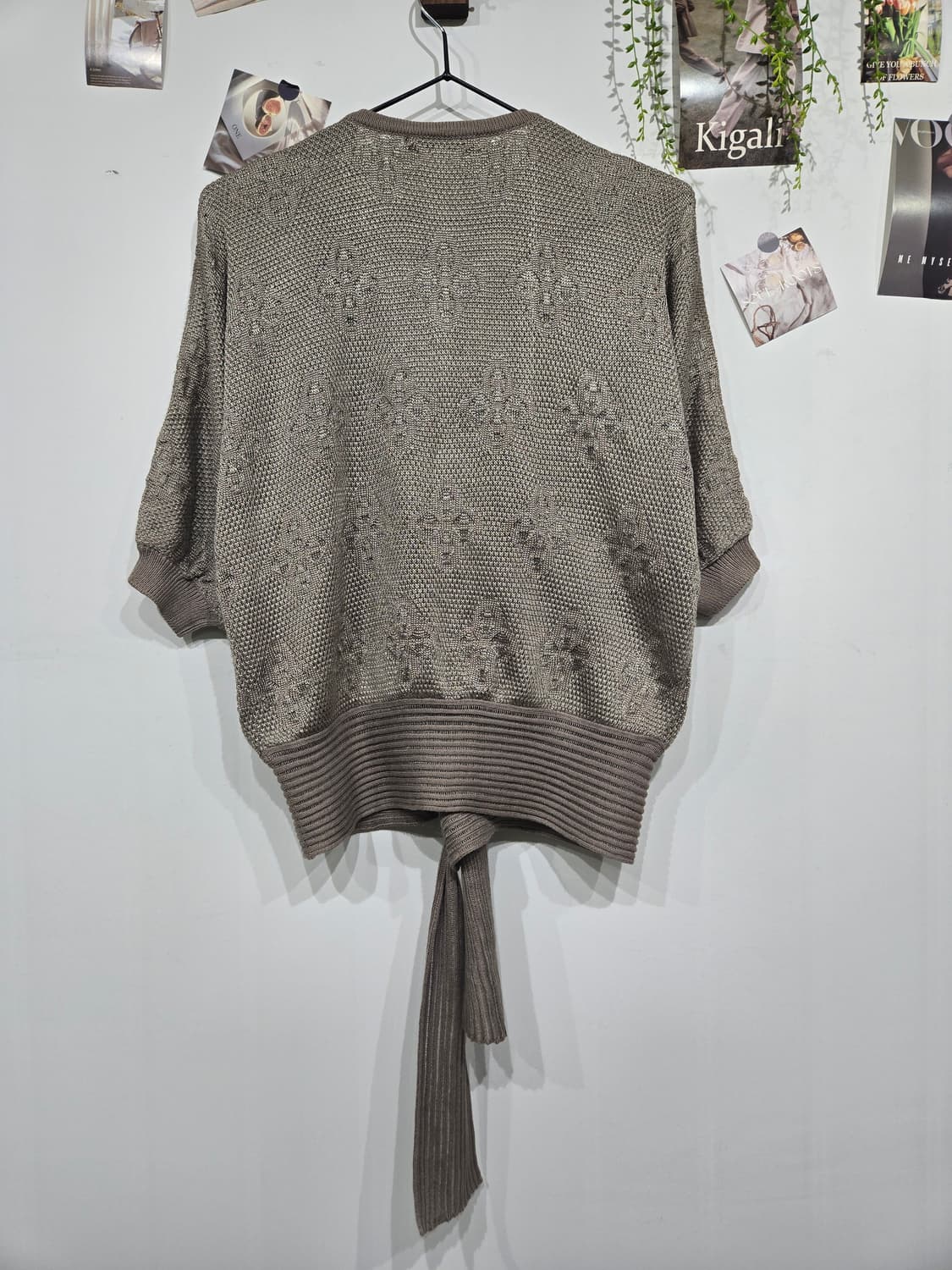 크리스챤 디올 브라운 니트 매듭 가디건 상품이미지4