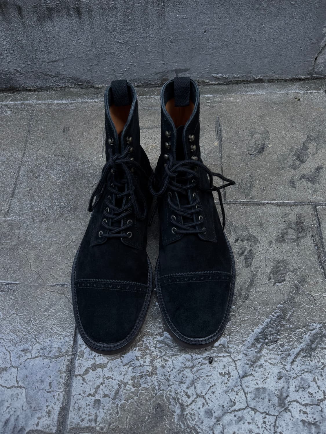 꼼데가르송 옴므 윙팁 스웨이드 부츠 상품이미지4