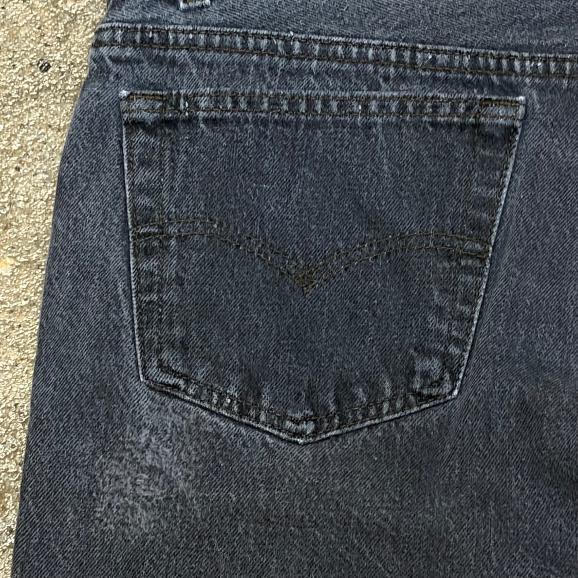 90s Made in USA 빈티지 리바이스 501 블랙진 청반바지 상품이미지7