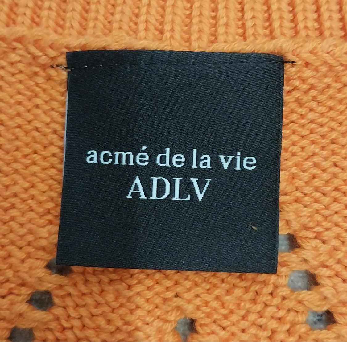 아크메드라비 오렌지 니트 베스트  2사이즈 상품이미지4