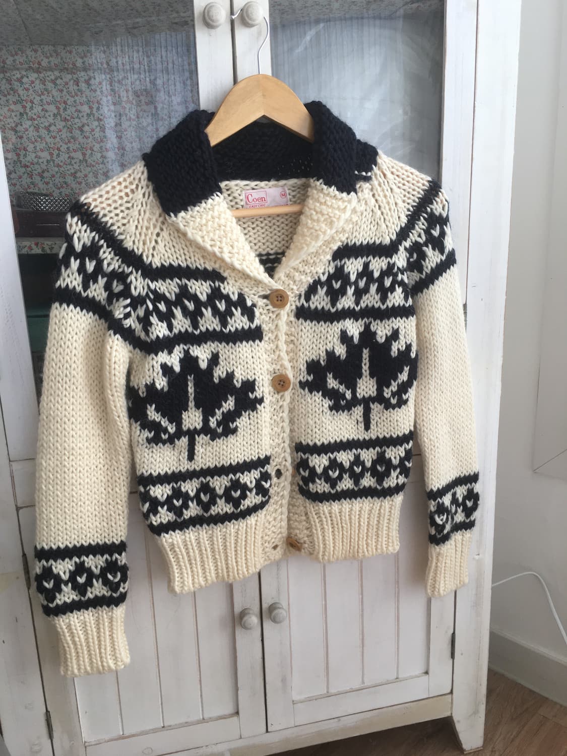 Cowichan-style knit cardigan 코위찬 가디건 상품이미지5