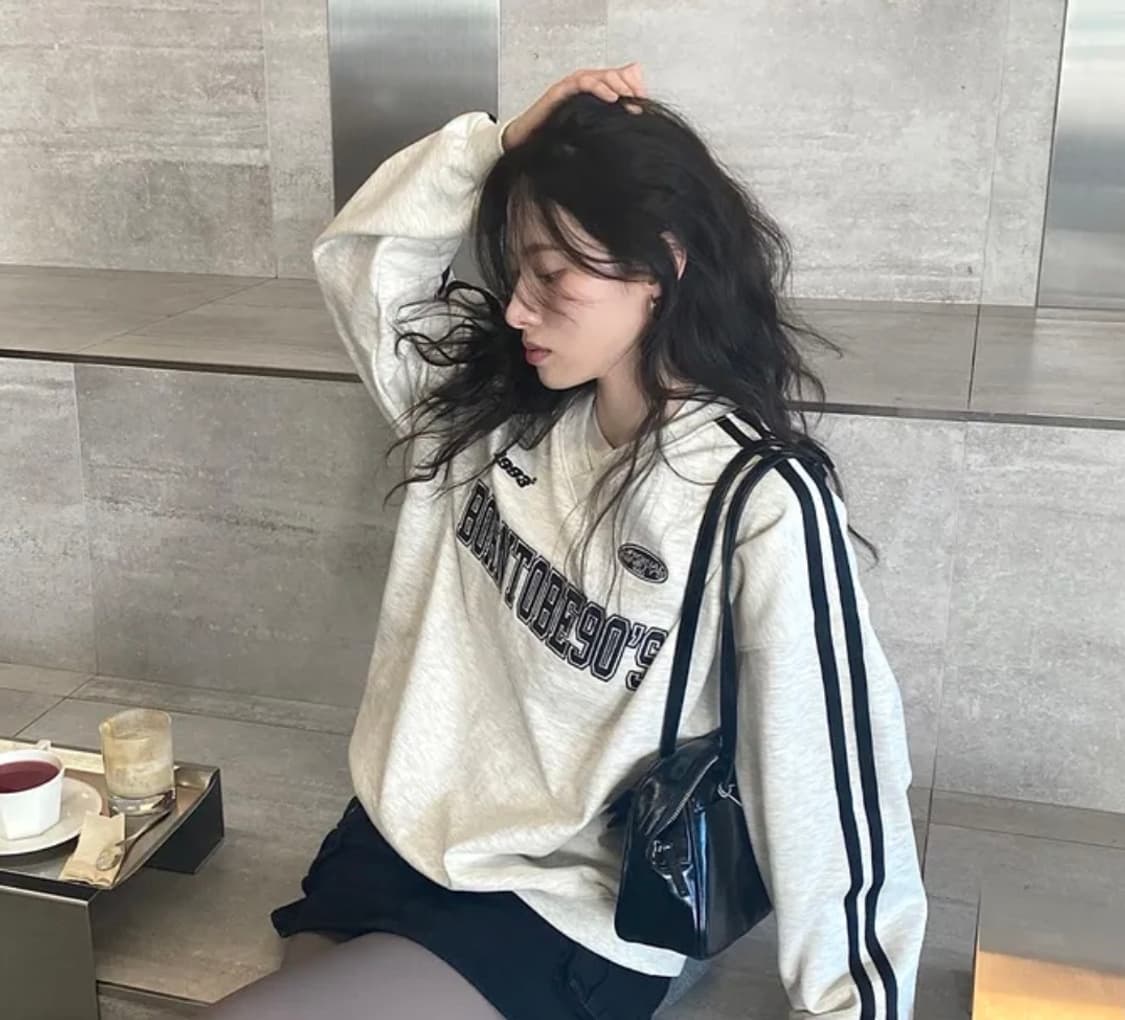 1993 스튜디오 90S 트랙 스웨트셔츠/ 라이트그레이 상품이미지1