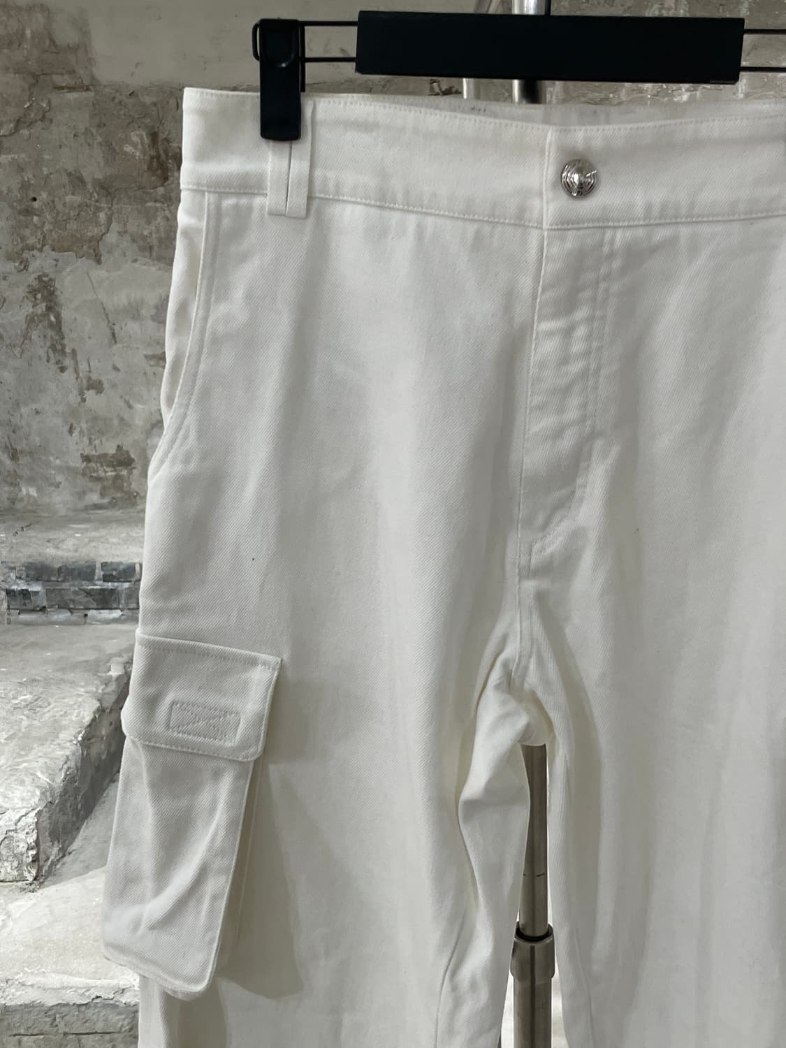 gcds 화이트 스트링 데님 카고 조거 팬츠    상품이미지2