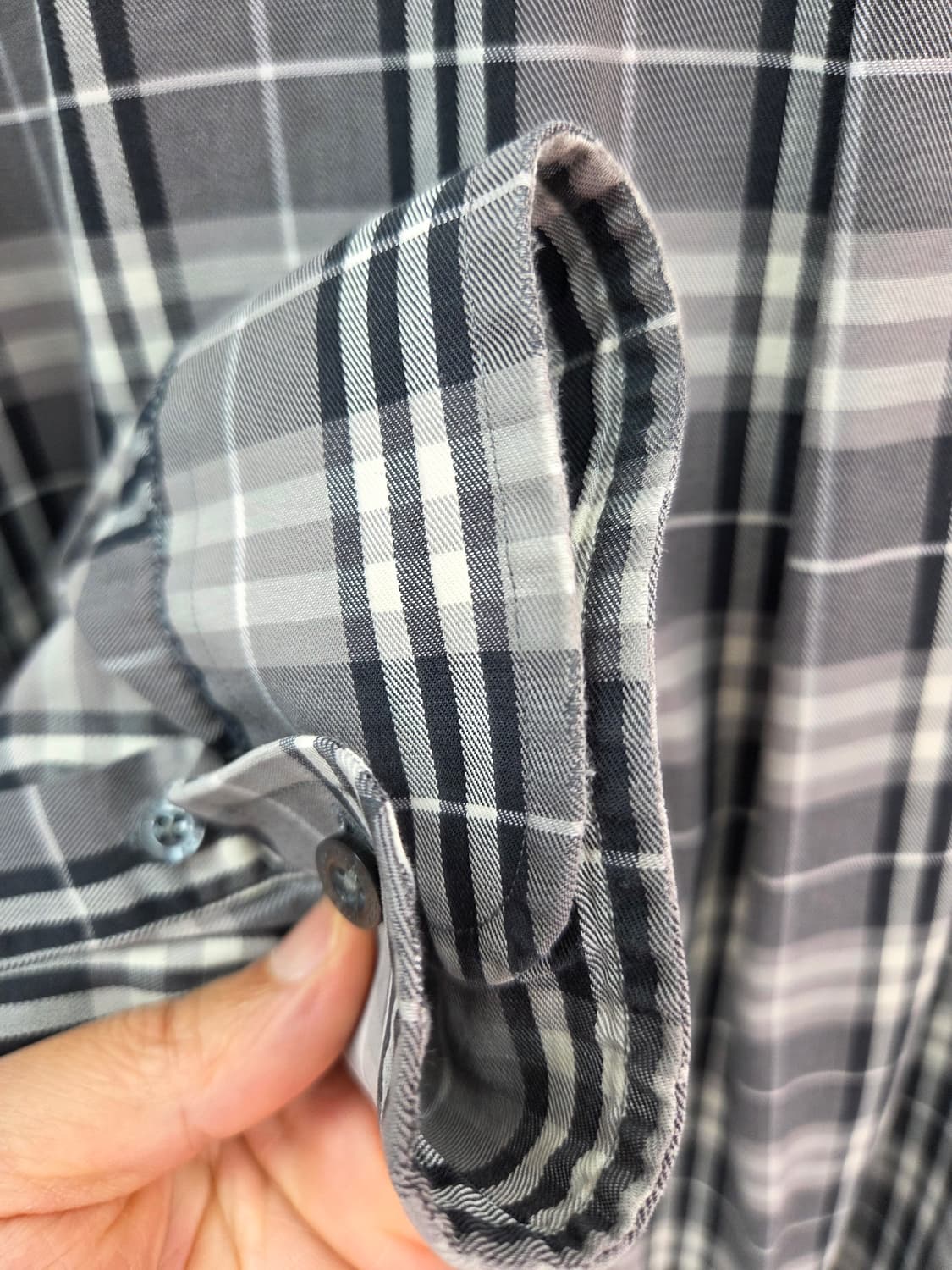 L 버버리 체크 남방 셔츠 상품이미지9