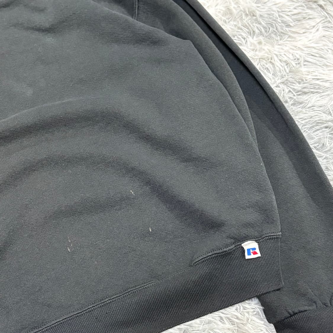 90s 러셀 스웻셔츠 맨투맨 faded 블랙 상품이미지8