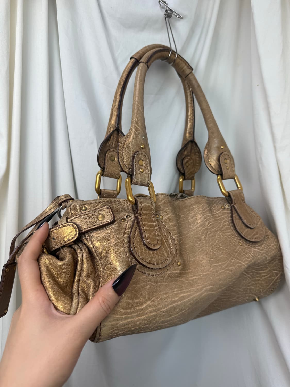 Gold Chloe paddington bag  상품이미지5