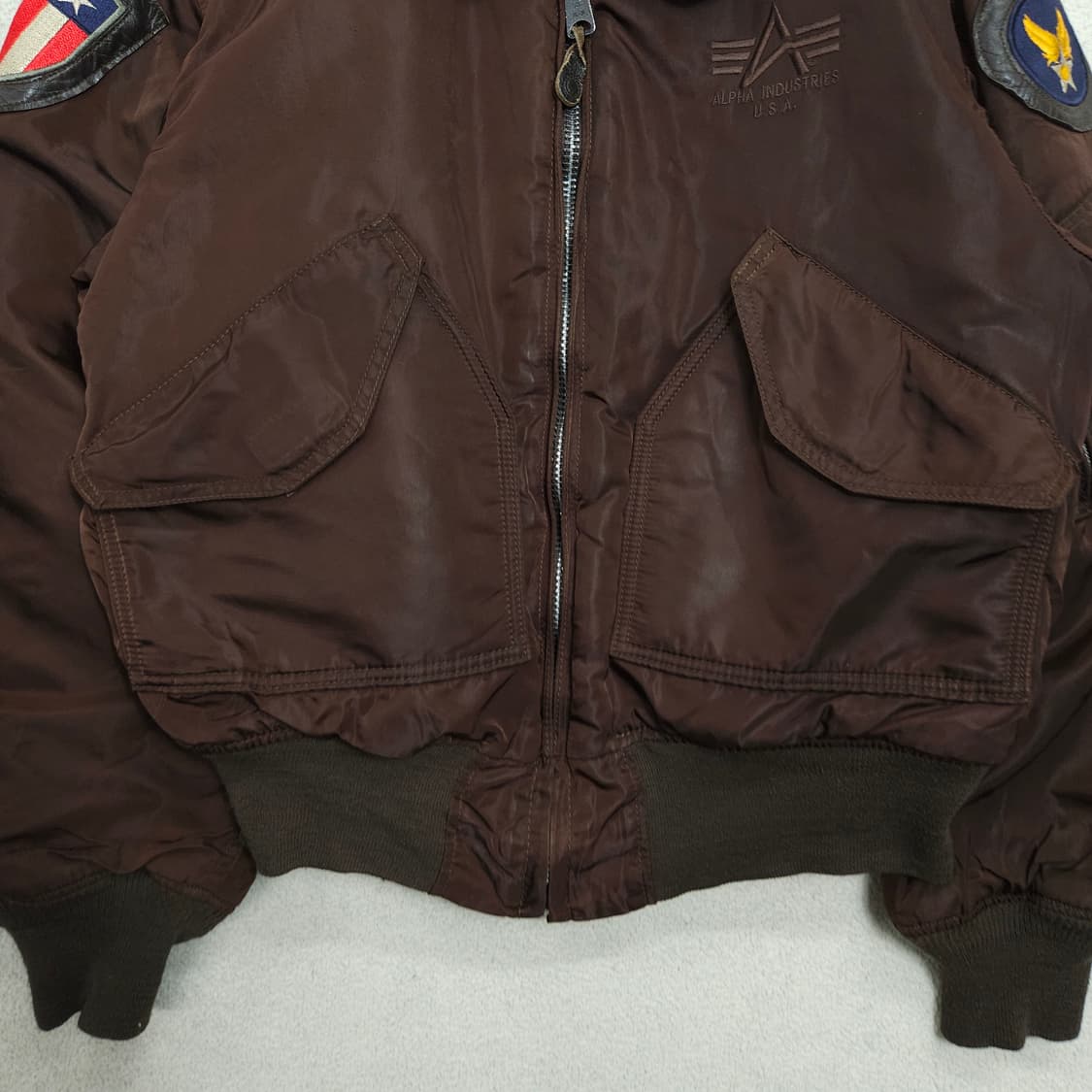 90s 알파인더스트리 CWU 45P 플라이트 자켓 M 상품이미지4