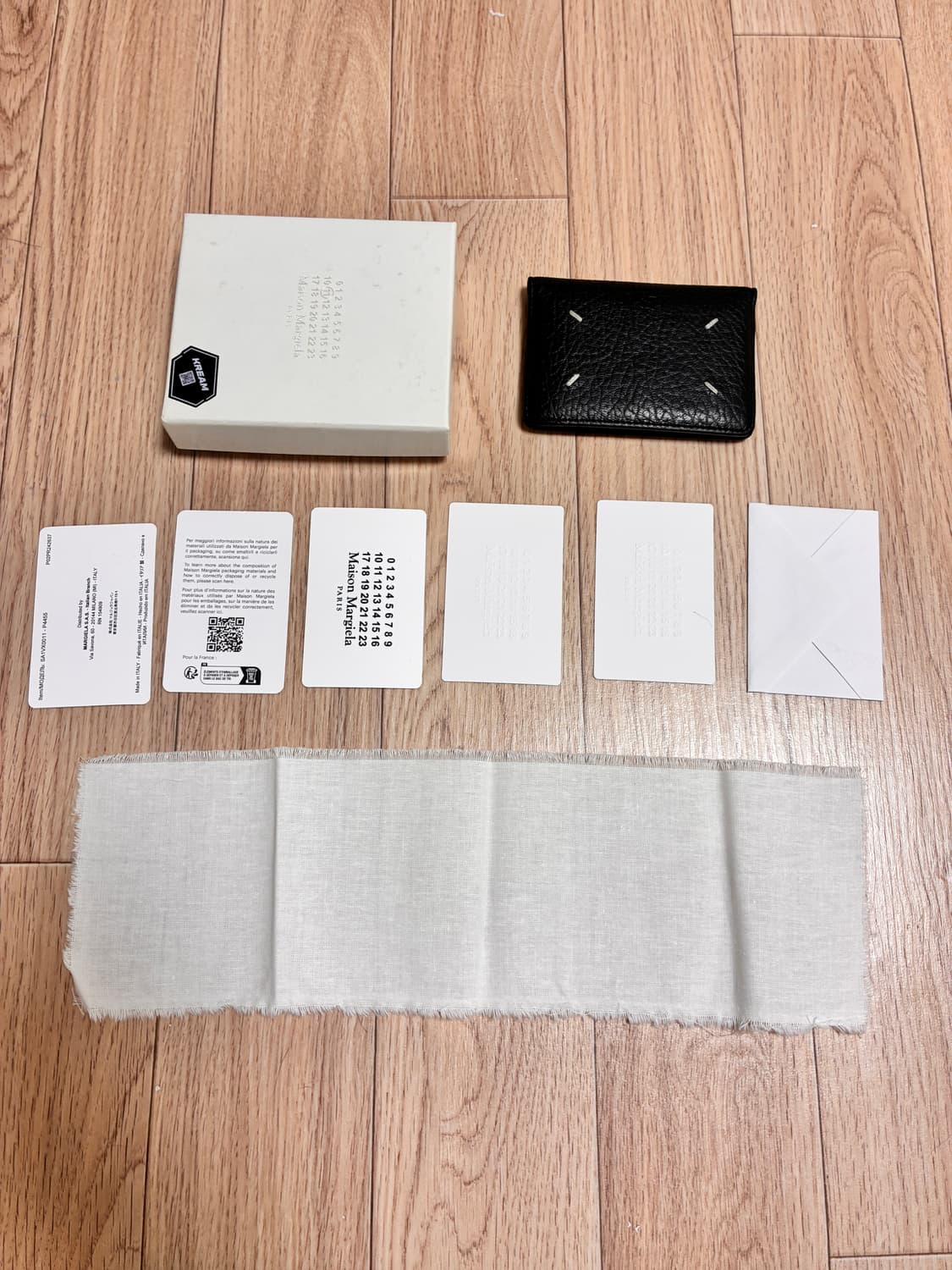 메종 마르지엘라 보빈 레더 카드 홀더 블랙 (카드지갑) 상품이미지2