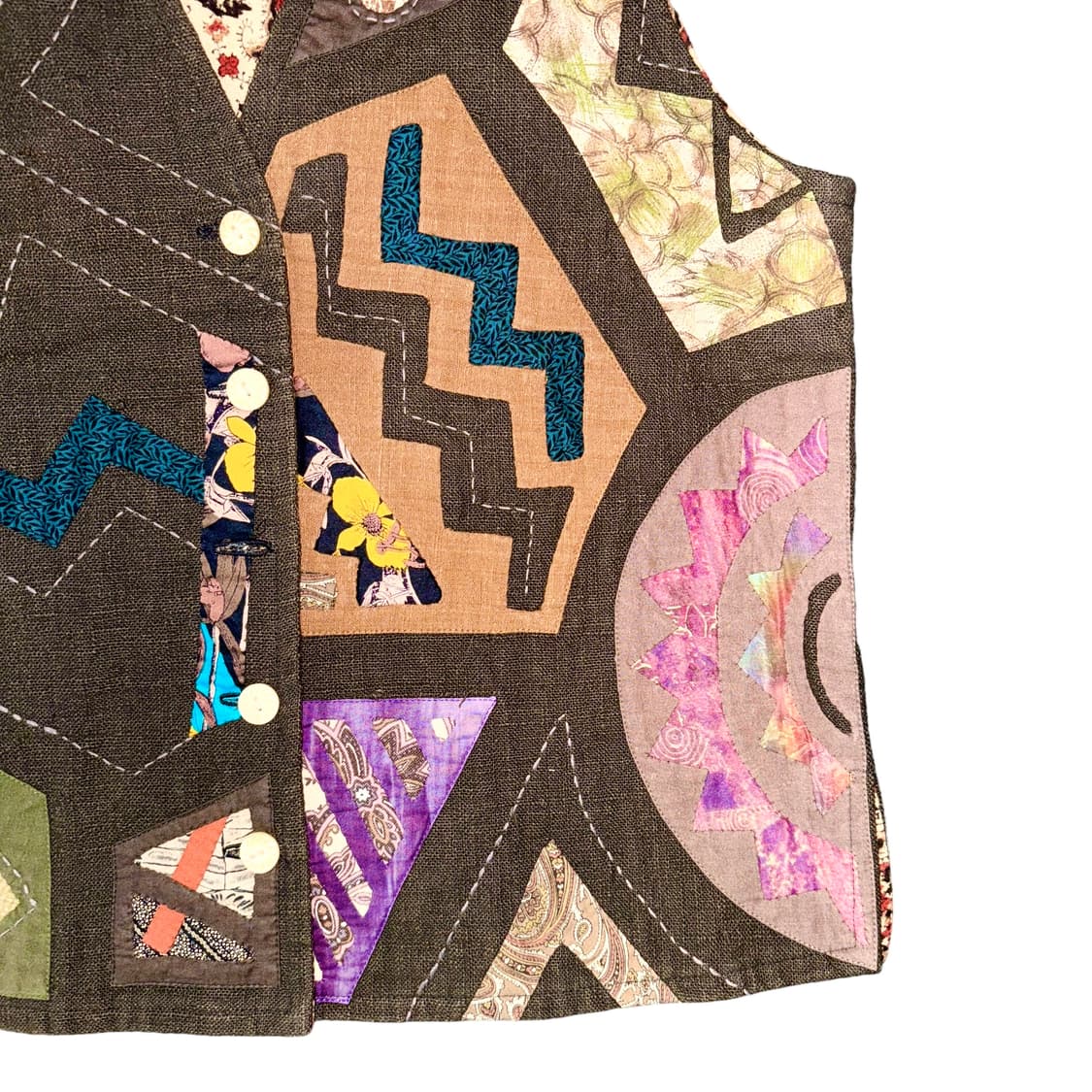 Vintage Patchwork Vest 상품이미지4