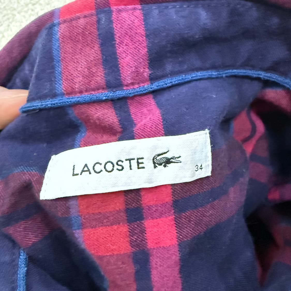 [34] 라코스테 여성 체크셔츠 1229T2 상품이미지3