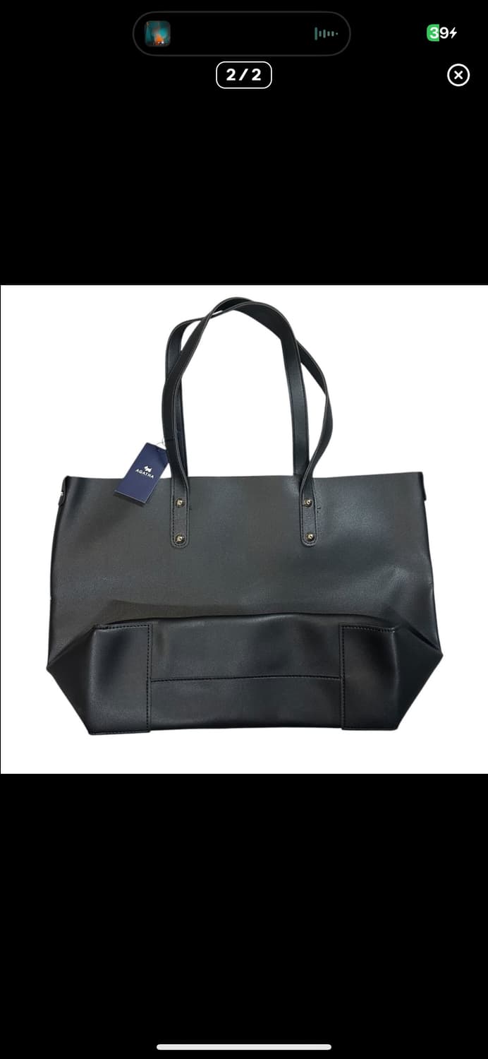  (바배) 아가타 빅로고 가죽 쇼퍼백 상품이미지2