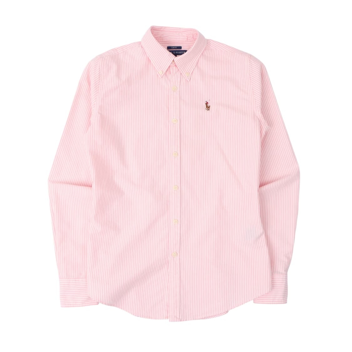 폴로 랄프로렌 우먼스 옥스포드 라이트 핑크 스트라이프 셔츠  상품이미지1