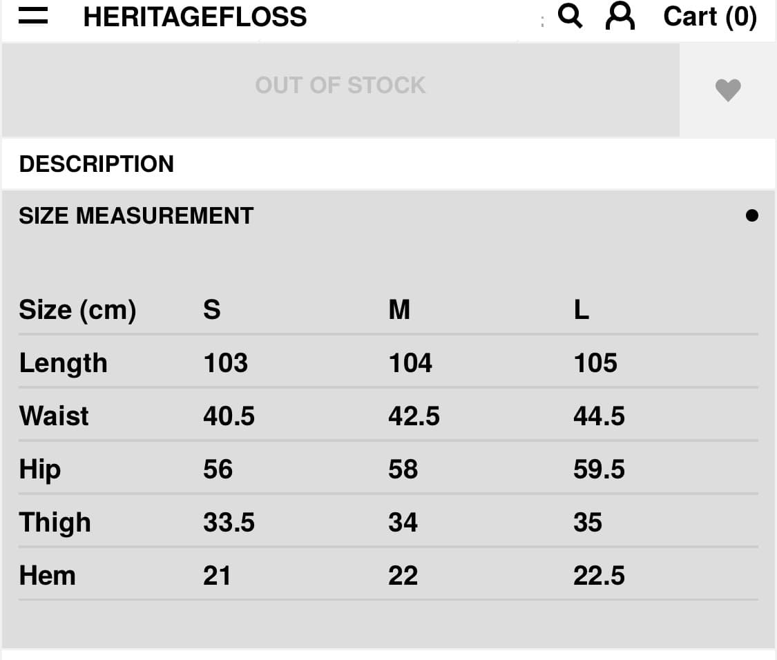 헤리티지플로스 Crest corduroy pents Black L 판매 상품이미지3