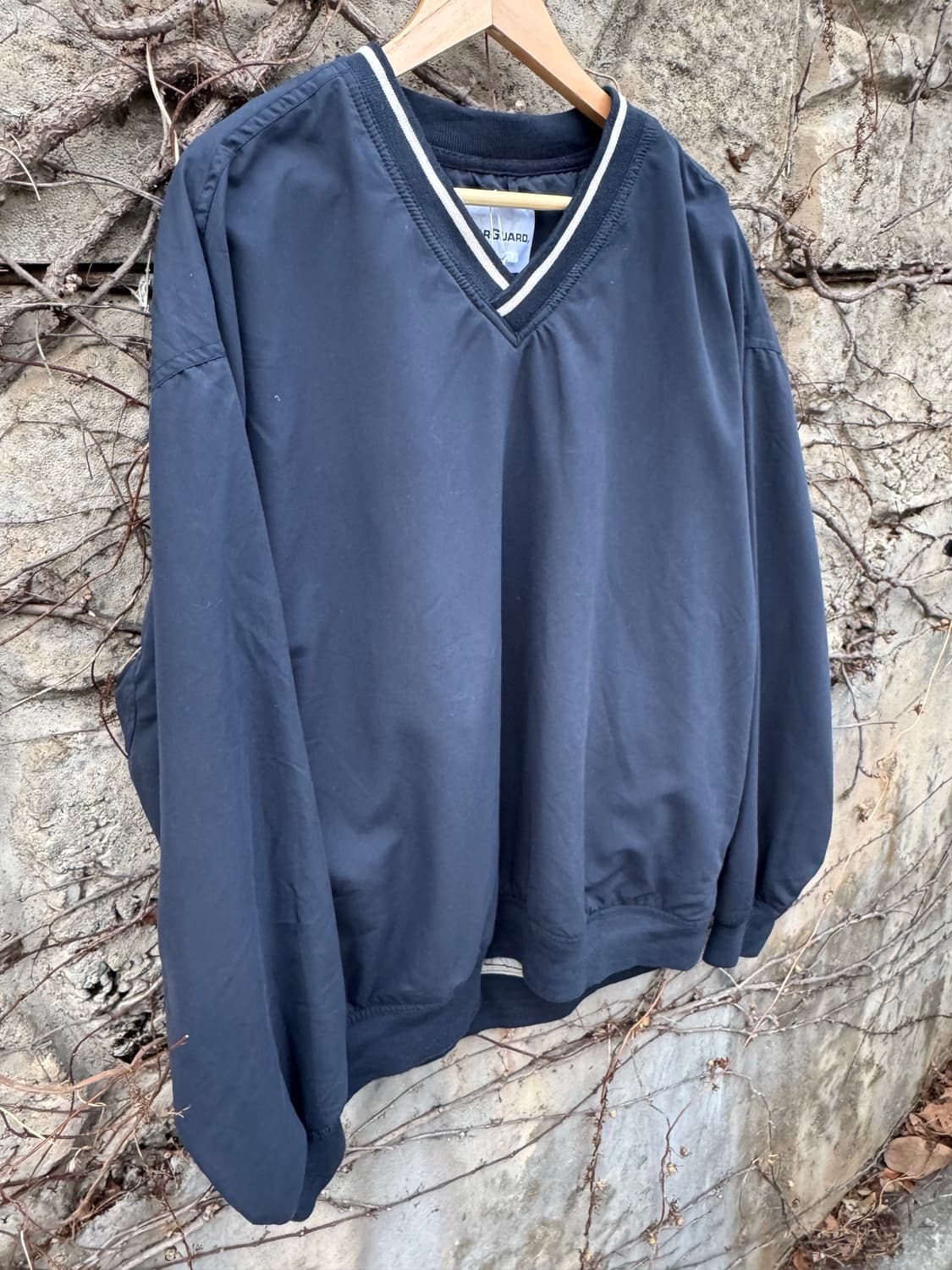 웨어가드 빈티지 스포츠 축구 골프 웜업 져지 바람막이 네이비 상품이미지3