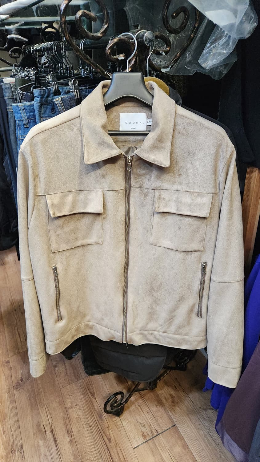 COMMA HOMME 남자 스웨이드 자켓 L/52 상품이미지1