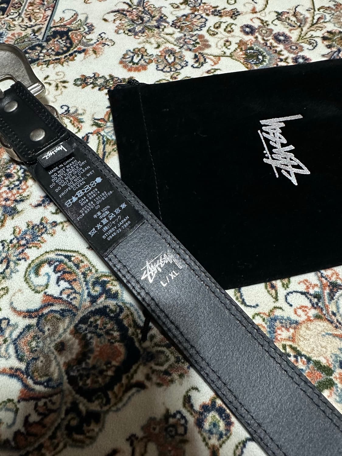 Stussy SS link cowboy belt black 상품이미지4