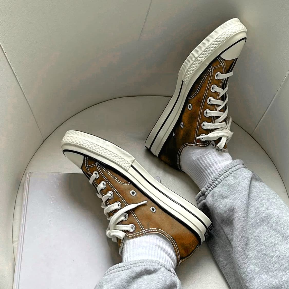 새제품270) 컨버스 척 70 로우 빈티지 캔버스 미네랄클레이 상품이미지3