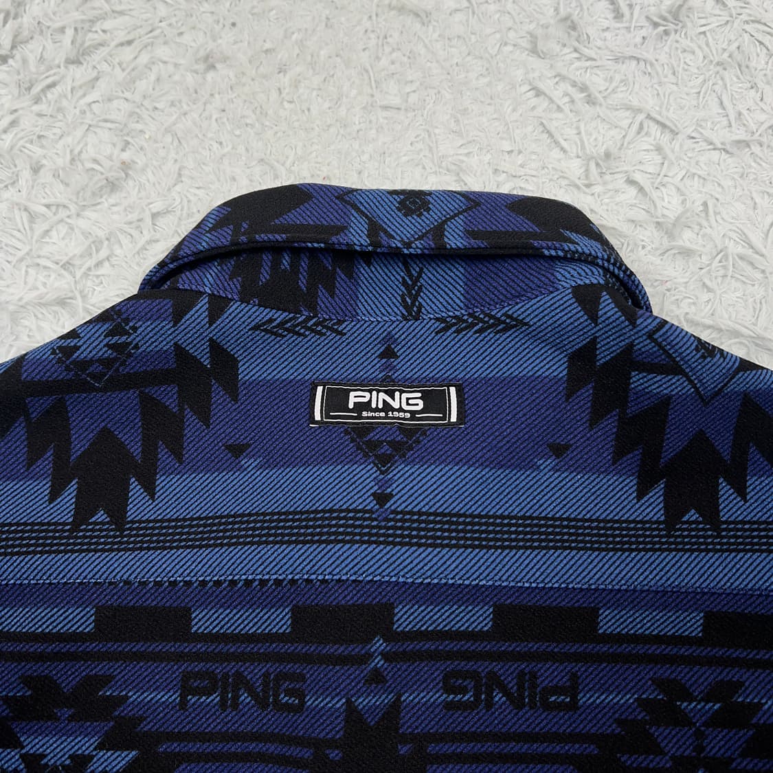 PING 핑골프 남성 아즈텍 패턴 골프티셔츠 M 상품이미지6