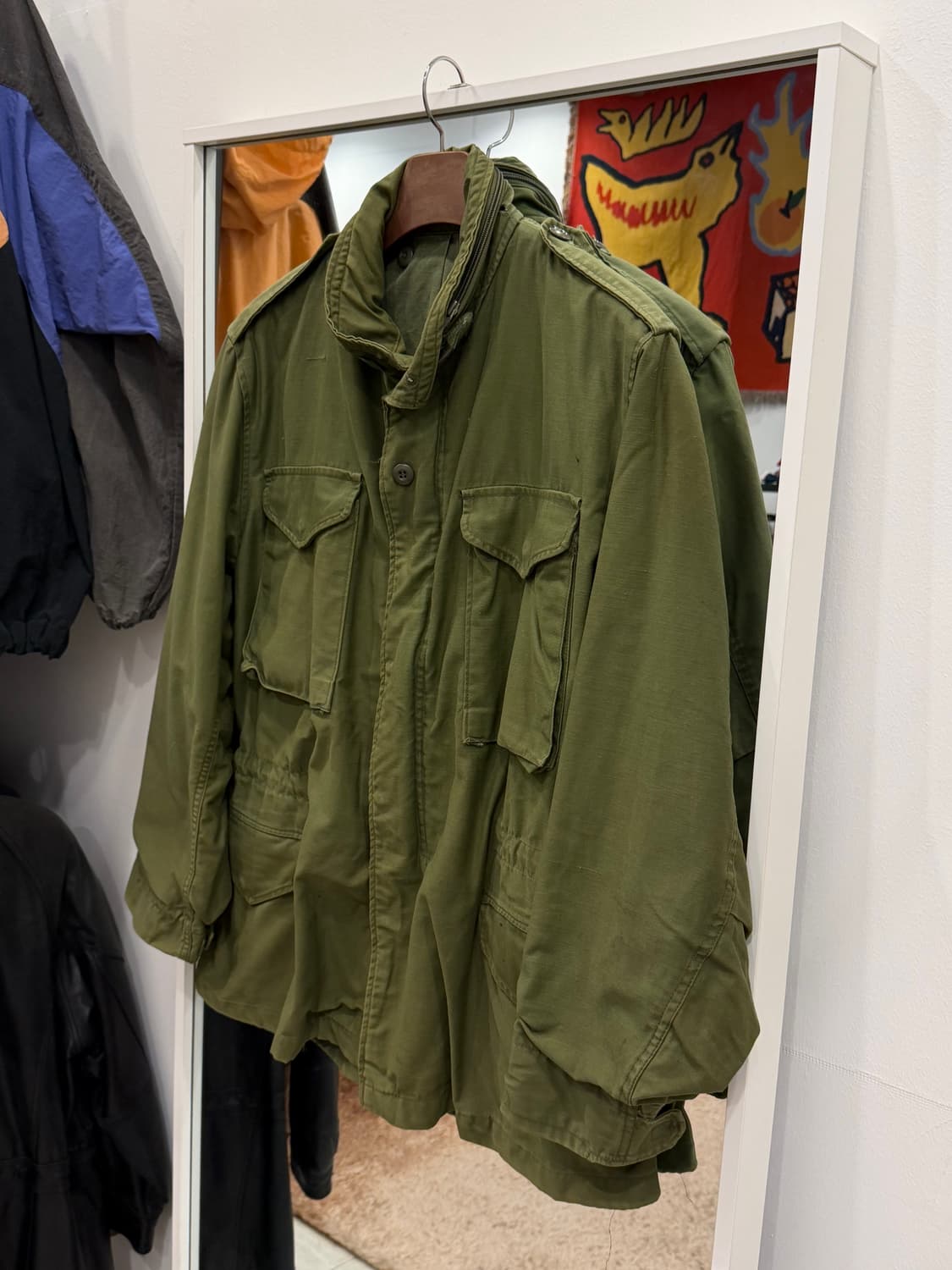 80s Military U.S.Army 미군 오리지날 M-65 필드 자켓 상품이미지1