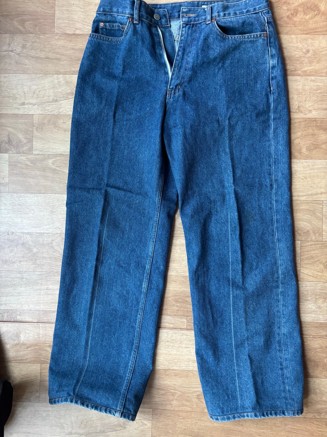 토마스 모어 와이드 테이퍼드 데님 (Indigo/M)(노세탁) 상품이미지1