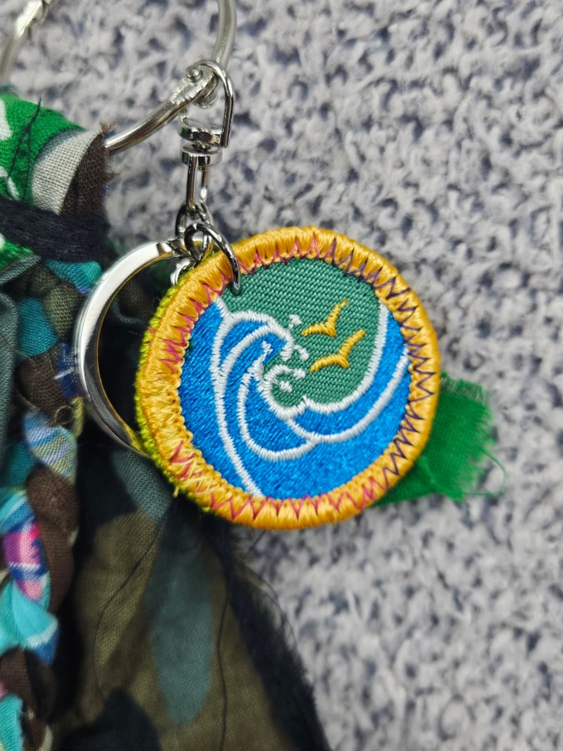 핸드메이드 커스텀 패치 반다나 카라비너 키링 ( OS ) / 11680 상품이미지4