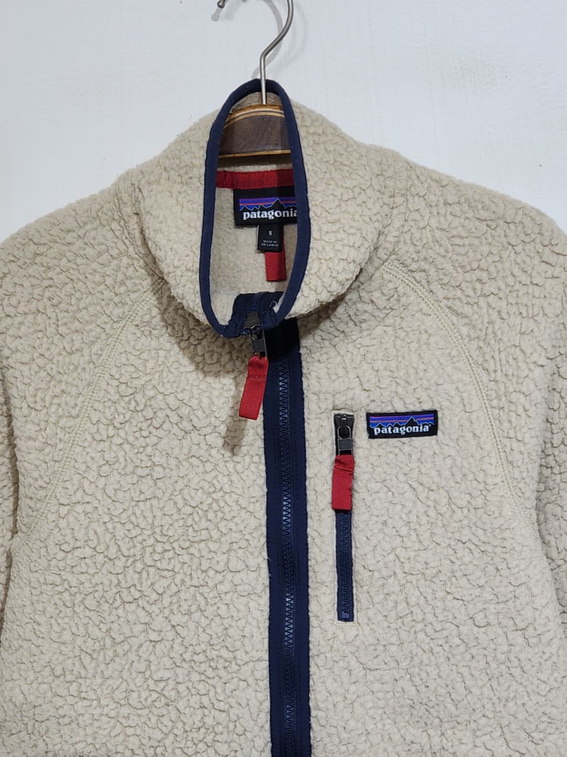 (S) 파타고니아 플리스 점퍼 베이지 뽀글이 후리스 자켓  상품이미지2