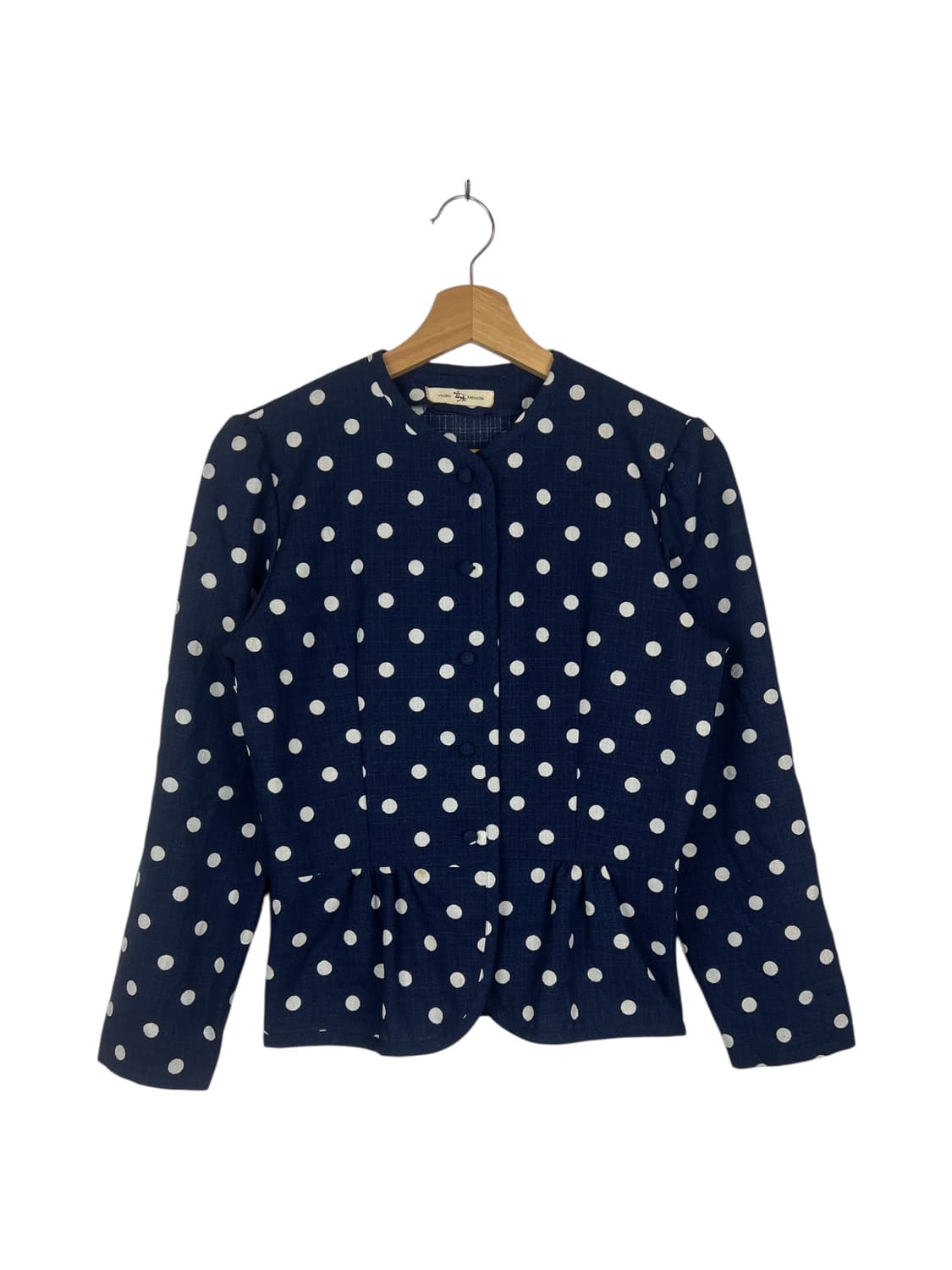 YOUNG FASHION 패션 네이비 도트 셋업 OS 상품이미지1