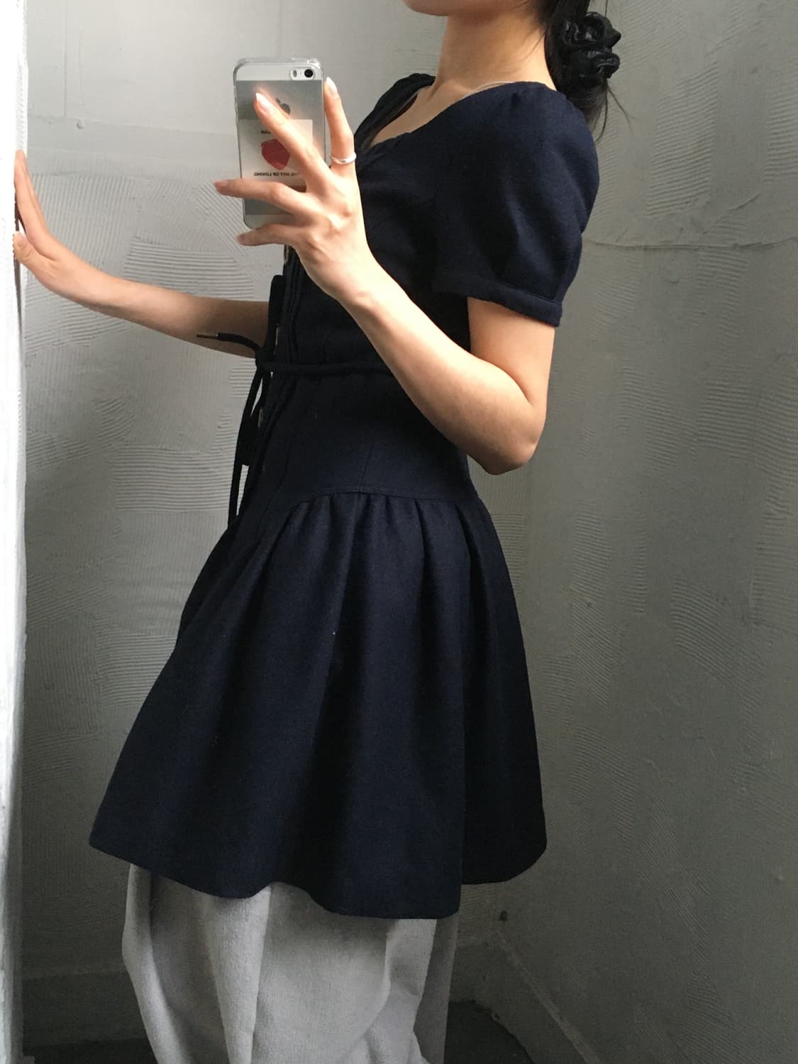 Burberry 버버리 블루라벨 네이비 버튼 원피스 상품이미지2