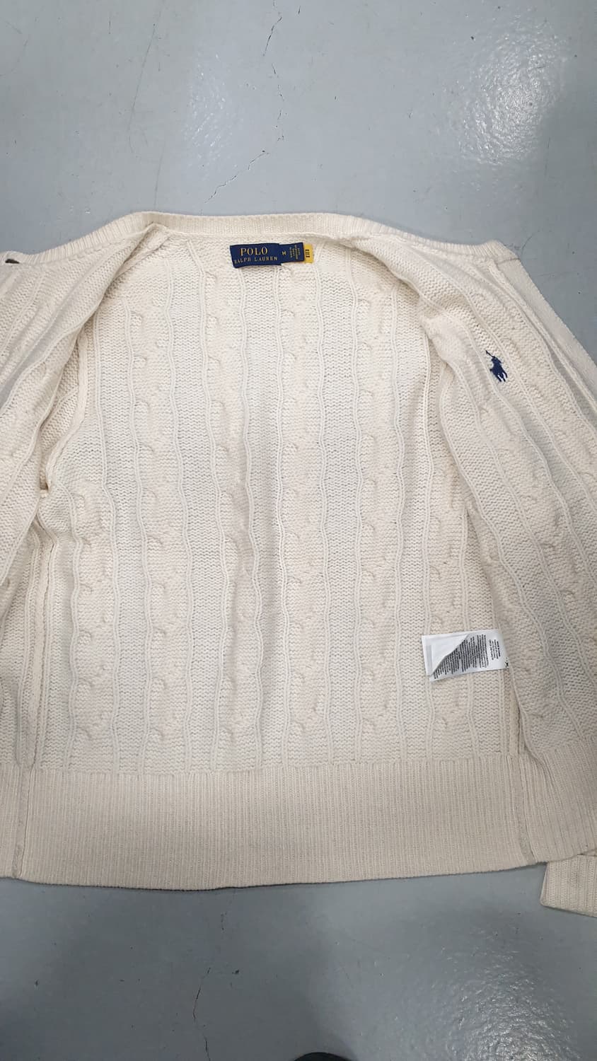 폴로 랄프로렌 케이블 니트 가디건 M 상품이미지4