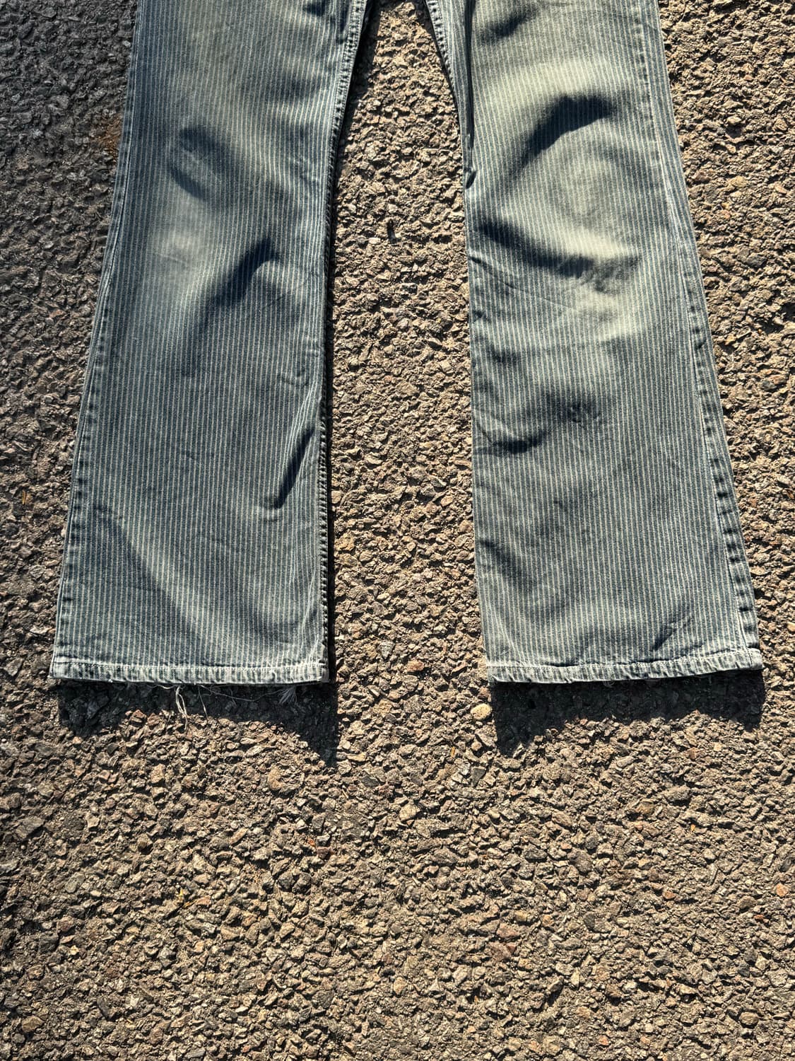 Hickory Stripe Boot-cut Denim Pants 상품이미지4