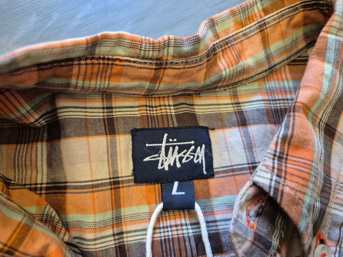 90s 스투시 체크 셔츠 상품이미지5